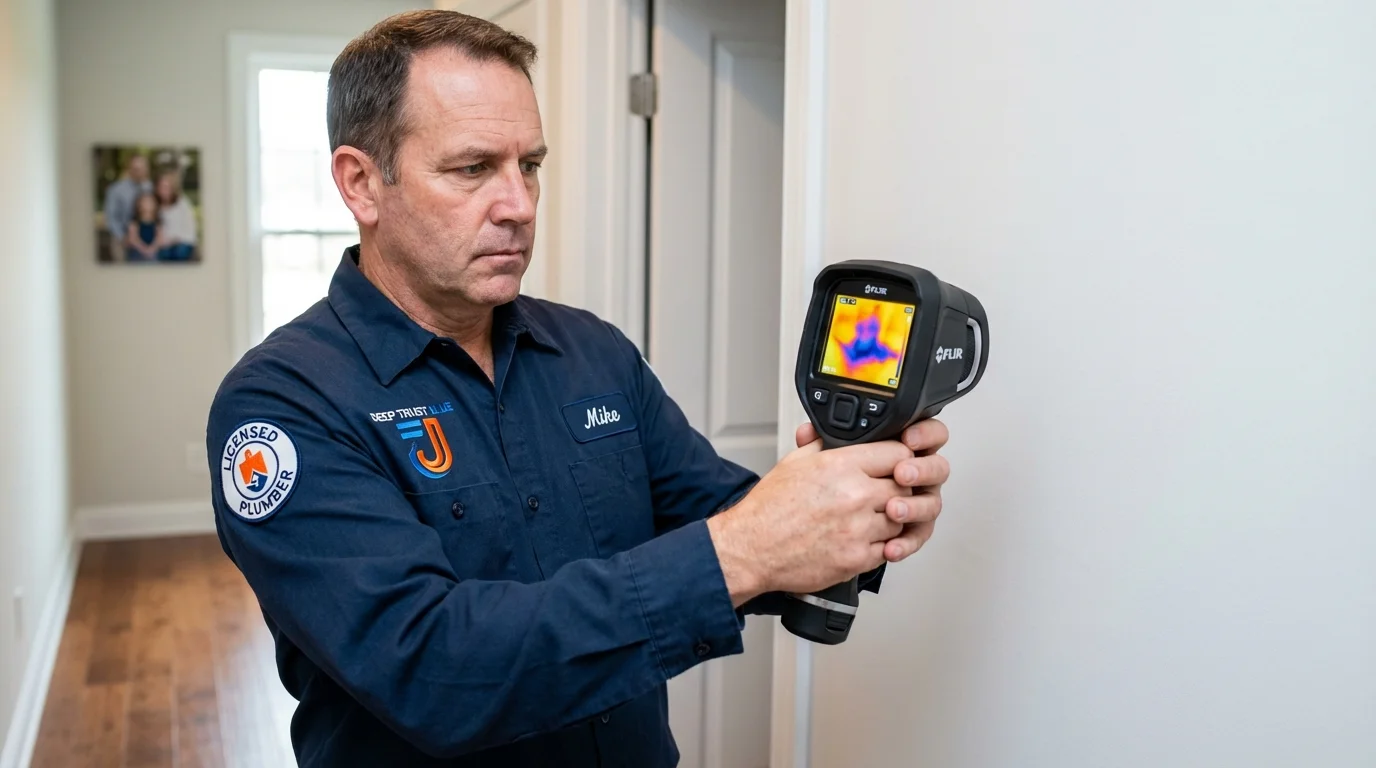 Thermal imaging leak detection by Johns Plumbing LLC in Redwood Valley